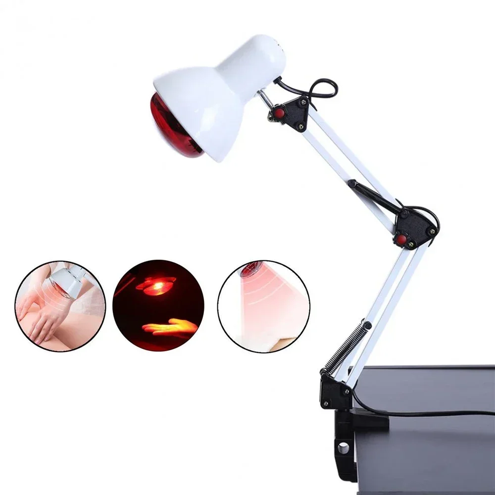 150W Infrared Heat Lamp Red Light Heating Therapy Massage Therapeutic Physiotherapy Arthritis Pain Relief Body Back Health Care