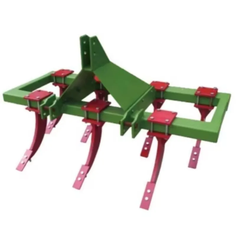 

4WD mini agricultural farm tractor implements tillage soil preparation machinery 1.4m subsoiler