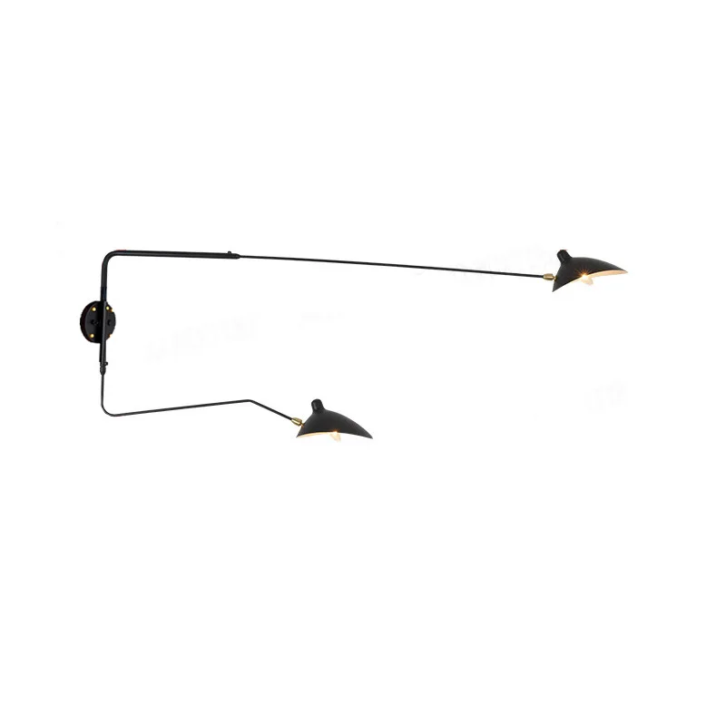 Nordic teeth and claws long pole bedside bedroom living room arm lamp bedside corridor swinging wall lamp
