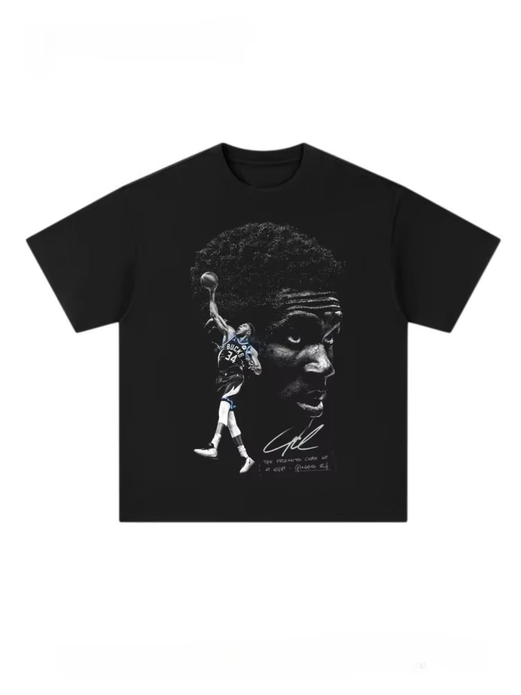 Camiseta de Giannis Antetokounmpo 2026, Diseño Retro Vintage de Baloncesto Americano, Manga Larga y Corta, Ropa para Hombre