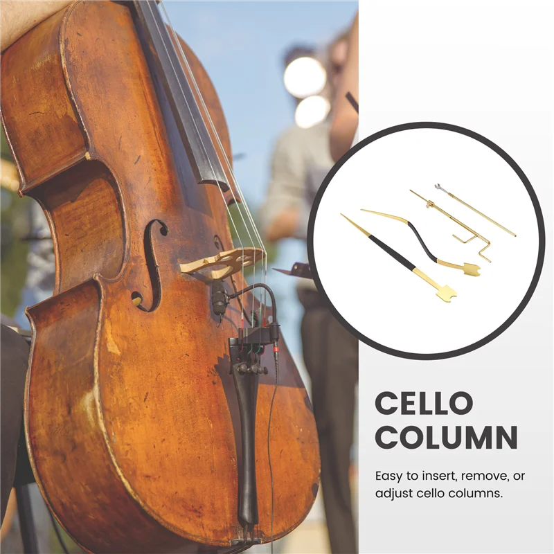 

ABJM-Cello Sound Post SET Cello Sound Post Retriever Setter Installation Tool Cello Making Repair Luthier Tools