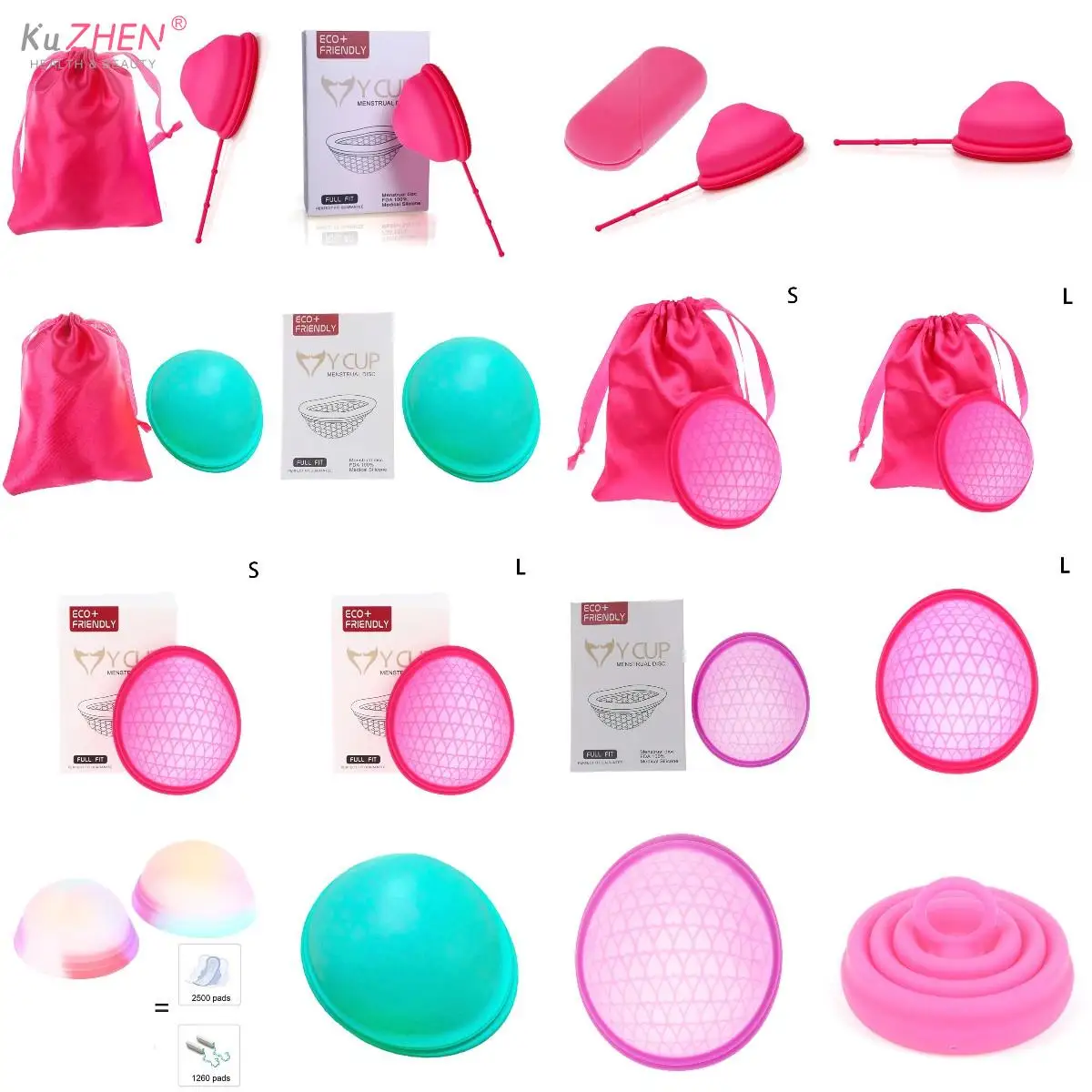 1PCS Menstrual Disc With Flat-fit Design Extra-Thin Sterilizing Silicone Menstrual Cup Period Copa With Silicone Case For Women