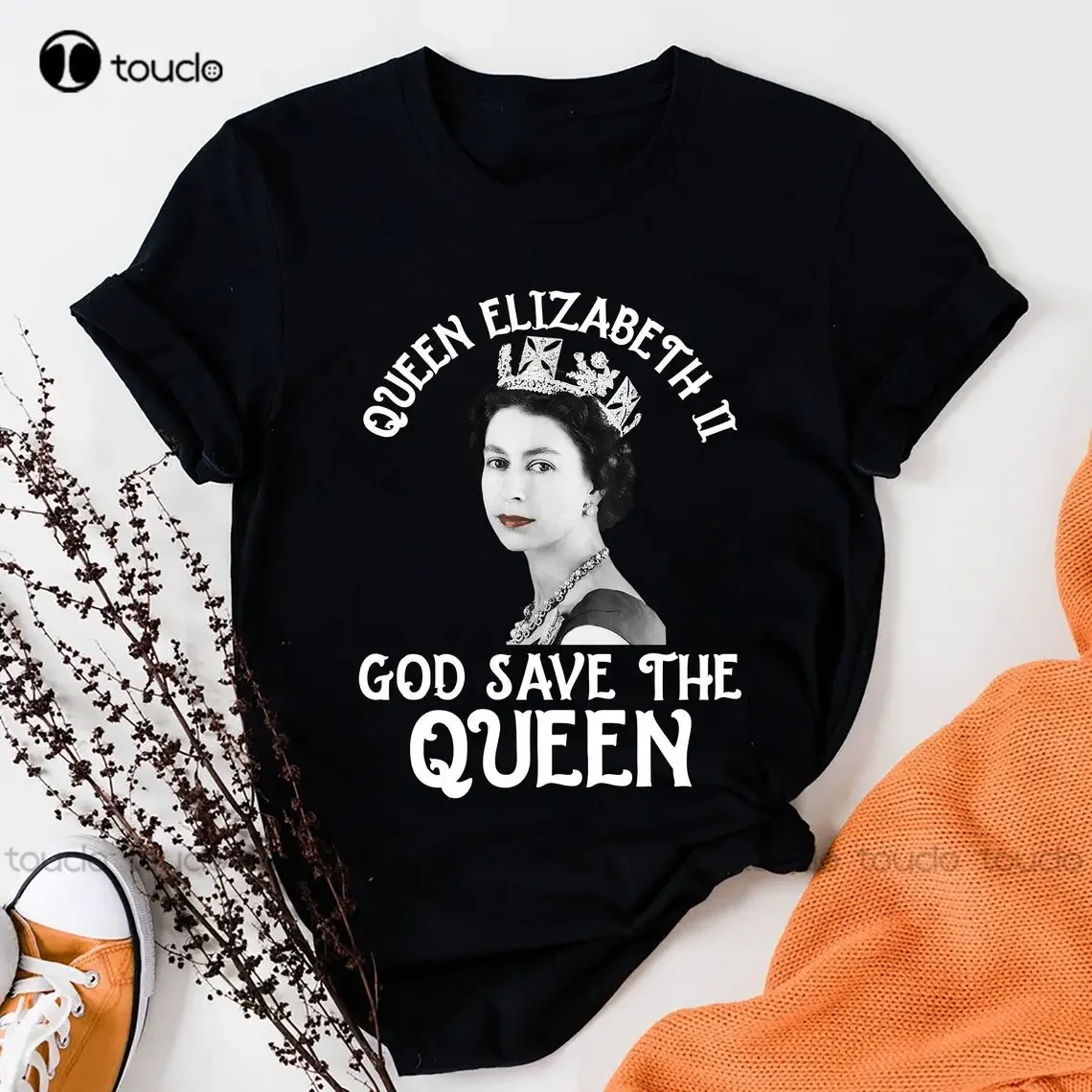 Elizabeth Ii Queen God Save The Queen Shirt, Rip Elizabeth Queen 1926-2022  Commemorative Tee Shirt Xs-5Xl