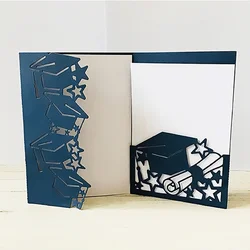 Graduation Season Greeting Card Decoration Metal cutting tool mold DIY Crafts Scrapbook Paper knife process