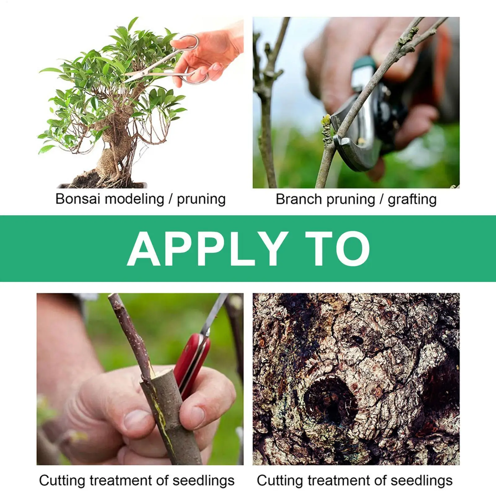 Tree Wound Sealer Plant Tree Wound Healing Sealant Plant Grafting Pruning Sealer Bonsai Cut Wound Paste Wound Repair Smear Tree