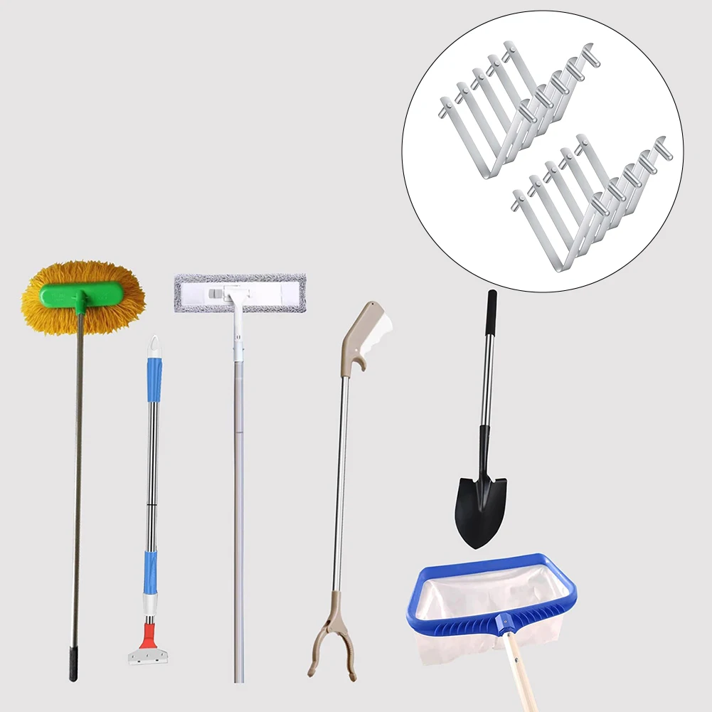 Compatible Pool Tool 6*1.2*0.45cm Pool Pole Clips 5-pack Set Enhances Maintenance Experience Rust-resistant Material