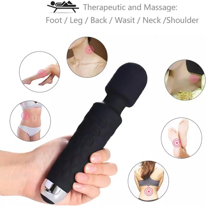 16ความเร็วเซ็กซี่ G-Spot กระตุ้นซิลิโคนหญิงผู้ใหญ่เซ็กซ์ทอย Vibrating Massage Stick Vibrating AV Stick 18 + sex Shop