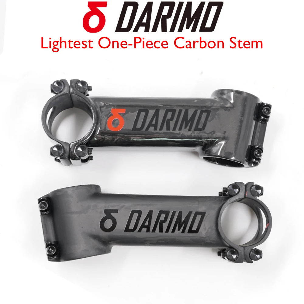 

DARIMO Carbon Fiber Stem 31.8mm OD1 -12/-17/-6° Angles 60-120mm 3K/UD Matte for Road/x-cross/MTB Fits Flat 6°/9° Handlebars