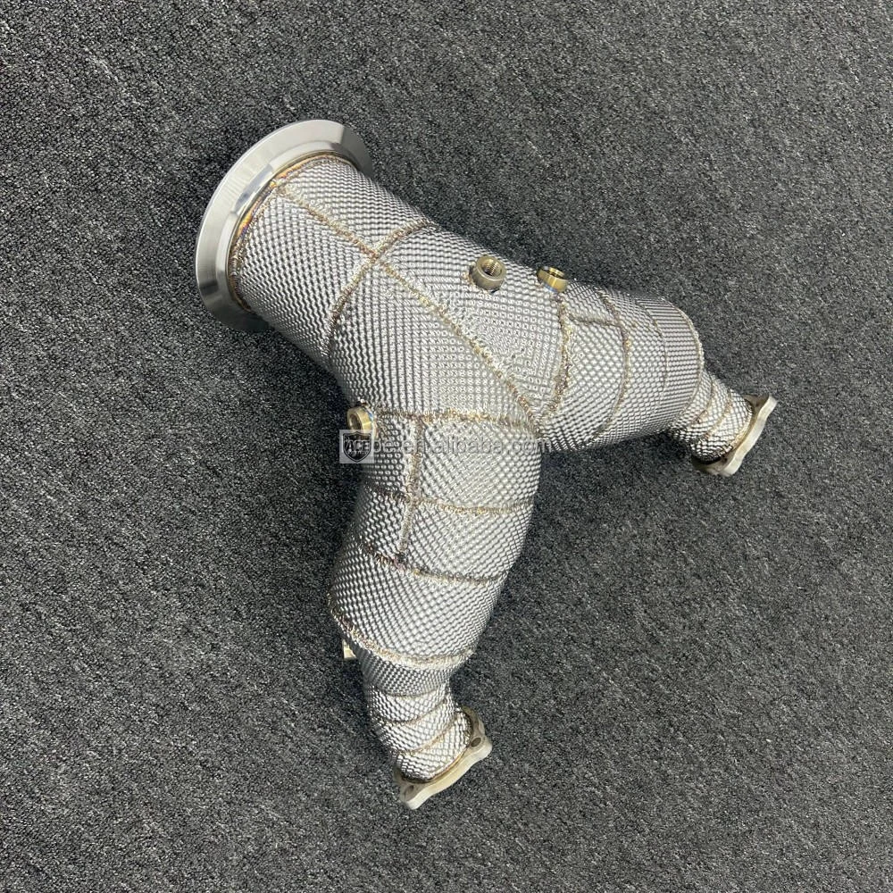 Hochleistungs-Abgaskatalysator mit hohem Durchfluss, SUS304-Rohr-Downpipe für AUDI S4 S5 B9.5 3.0T 2019-2023 – Detail 8