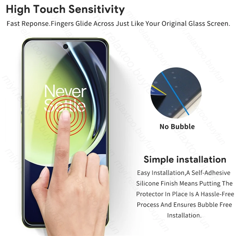 2In1 Protective Glass For OnePlus Nord CE 3 Lite 3Lite CE3 Light 5G Camera Lens Screen Protector HD Film CPH2467,CPH2465 6.72"