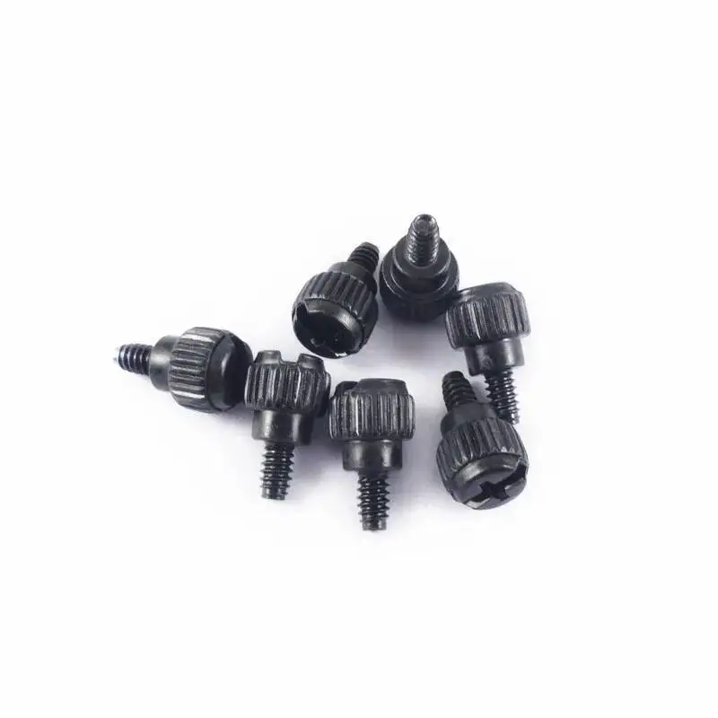 10pcs 6#-32*5/6mmThread Teeth Length 5mm 6mm Computer Pc Case Cooling Fan Toolless Adjustment Screw Thumbscrews Thumb Screw M3.5