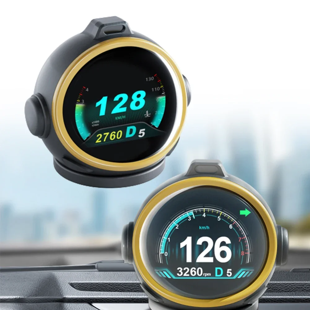 1Pcs Newest HUD Future-oriented Robot Design Digital Speedometer Gesture Control For Various Cars, Such As Trucks, SUV