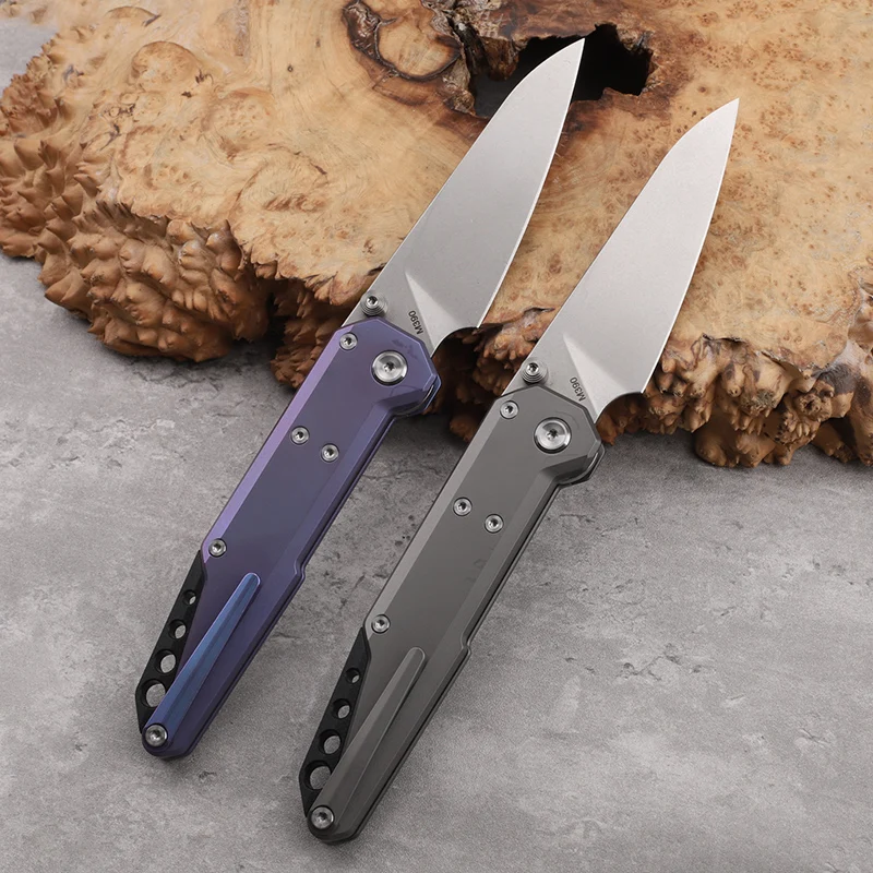 NOC Dark Feather MT-27 Folding Knife M390 Steel Titanium Alloy Handle High Hardness Outdoor Camping Portable EDC Tool