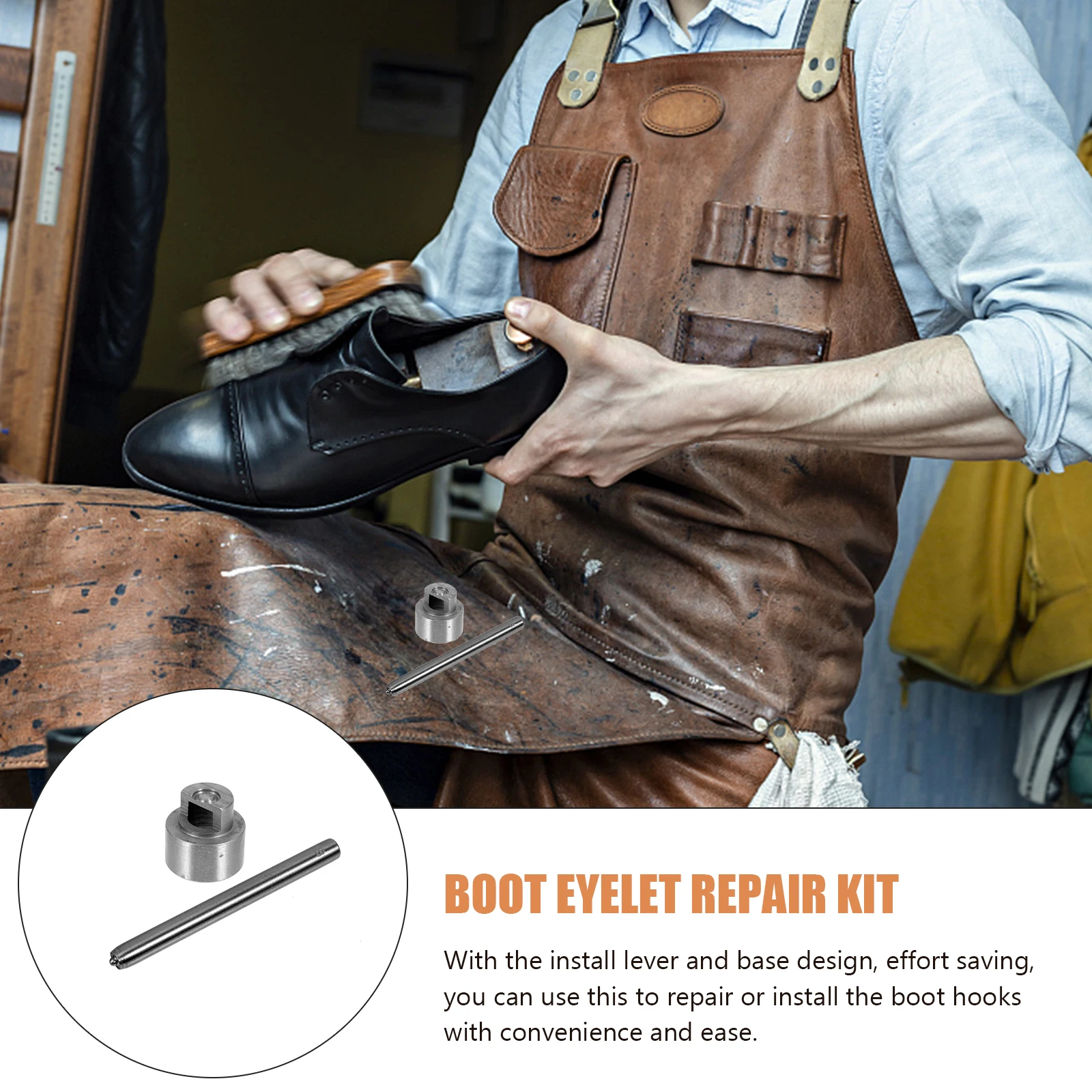 

Shoe Buckle Decoration Accessories Steel Repair Tool Set Boot Eyelet Fixing Kit Lightweight Manual Shoelace Hooks for Hiking