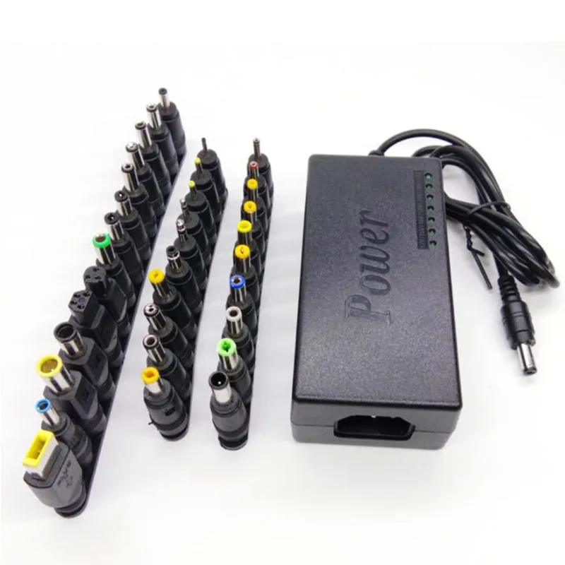 

Portable 34Pcs DC Jack Plug Universal Power Supply Adapter 96W 12V To 24V Adjustable Charger Laptop Adapters C4