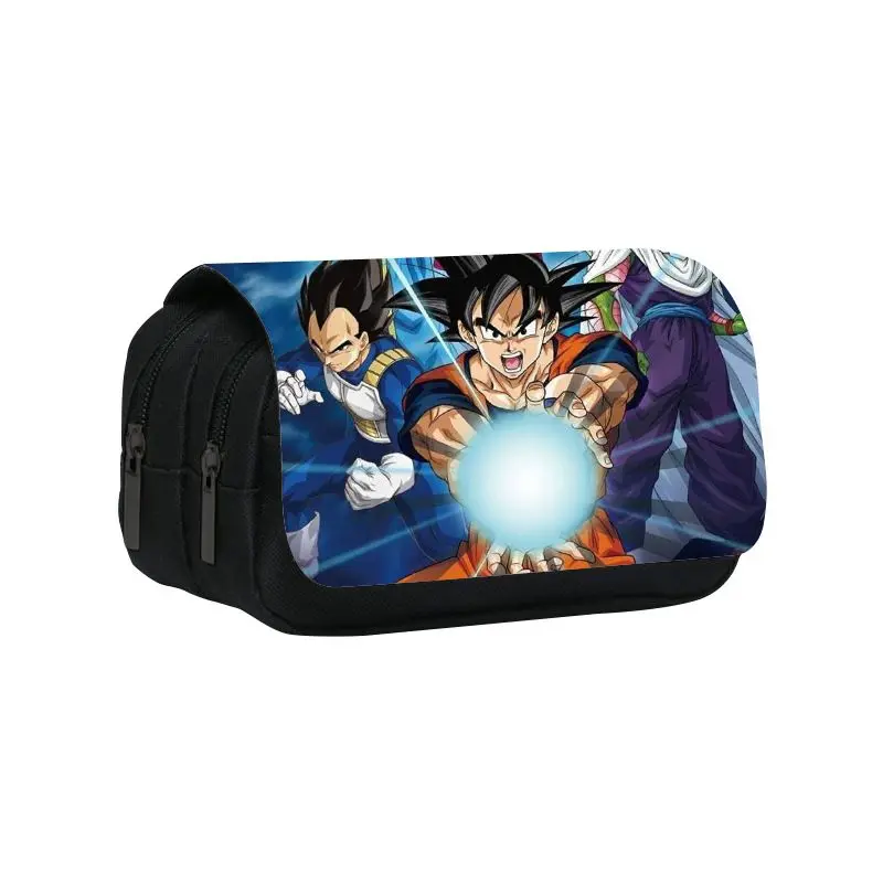 Dragon Ball Pencil Case Kakarot and Krillin New Creative Cartoon Fashionable Capacity Portable Student Stationery Storage Bag