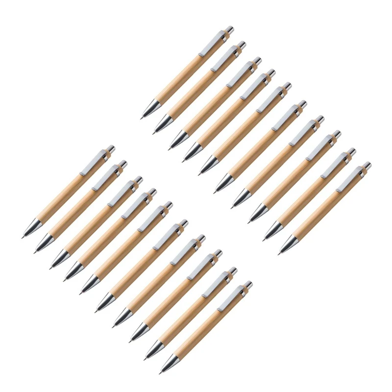 MYMF-Ballpoint Pen Sets Misc. Bamboo Wood Writing Instrument (Set Of 20)