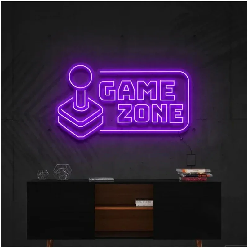 Letrero de neón LED para amantes de los juegos, decoración colgante para el hogar, sala de juegos, decoración de pared, fiesta, regalos de cumpleaños