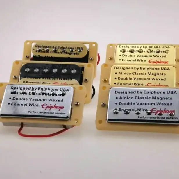 Epi Alnico 5 Humbucker Pickup Set Gold for LP Guitar