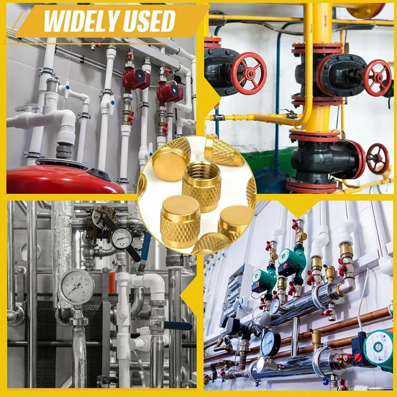 غطاء مضيئة 1/4، نحاس دائري مع ختم حلقة دائرية من النيوبرين، غطاء صمام HVAC، غطاء قفل المبردات، غطاء قفل HVAC