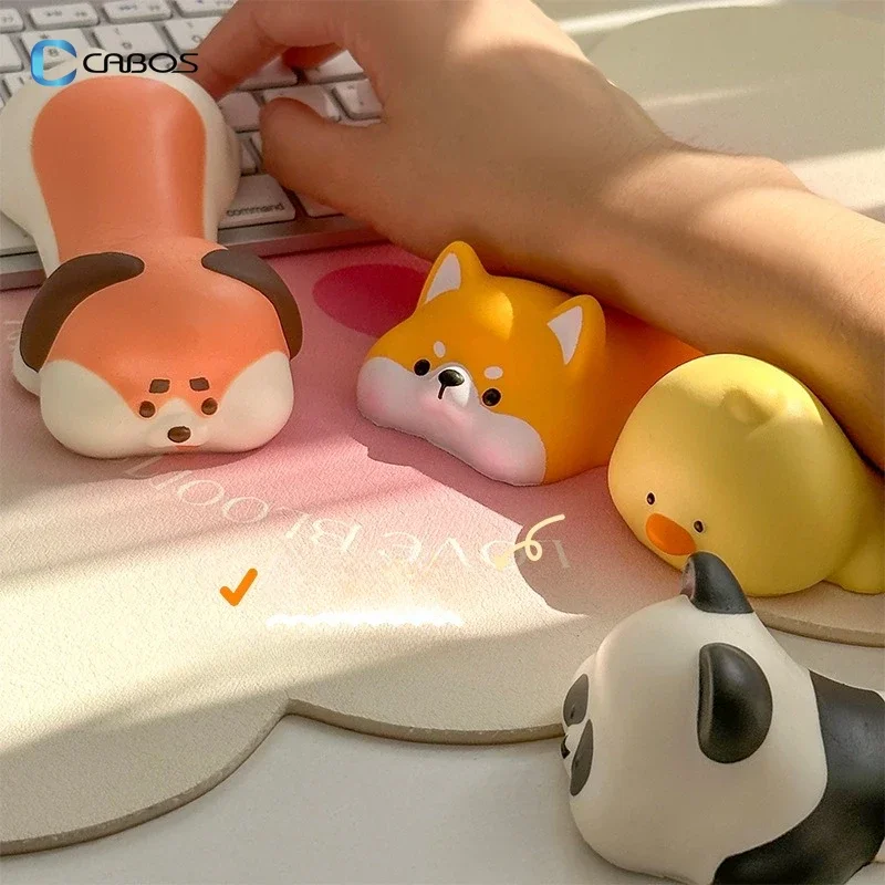 New upgrade Cute Wrist Rest Support For Mouse Pad Computer Laptop Arm Rest For Desk Ergonomic Kawaii Slow Rising Squishy Toys