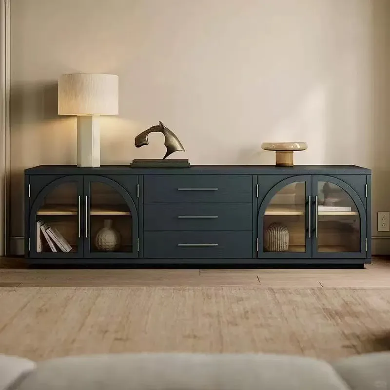 cabinet, small apartment, living room entry side cabinet, entrance cabinet, storage arched door audio-visual cabinet