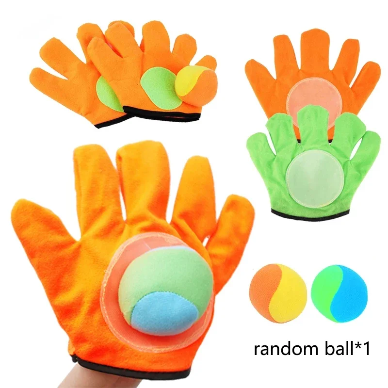 1 Set Kids Sucker Sticky Ball Toy Outdoor Fun Sports Catch Ball Game Parent-child Multiplayer Interactive Games Exercise Toys