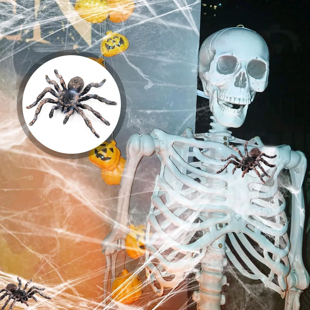 Realistic Spider Insect Tricky Prank Joke Toys Halloween Props Home Decor Festival Horror Artificial Spider Halloween Decoration