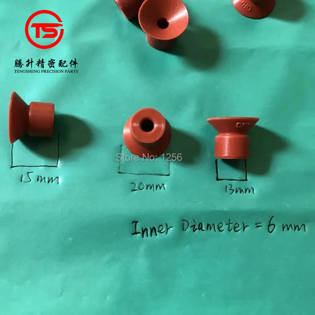 100 Pieces Free Shipping Suction Nozzle Of Printing Machine Binder Suction Nozzle Printing Rubber Sucker 20x6x13mm
