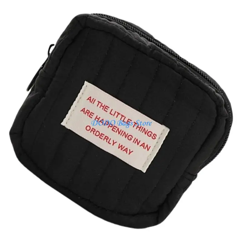 

E8FB Korean Styles Toiletry Bag Square Makeup Bag Travel Cosmetic Bag Aesthetic Makeup Storage Bag Change Purse for Woman