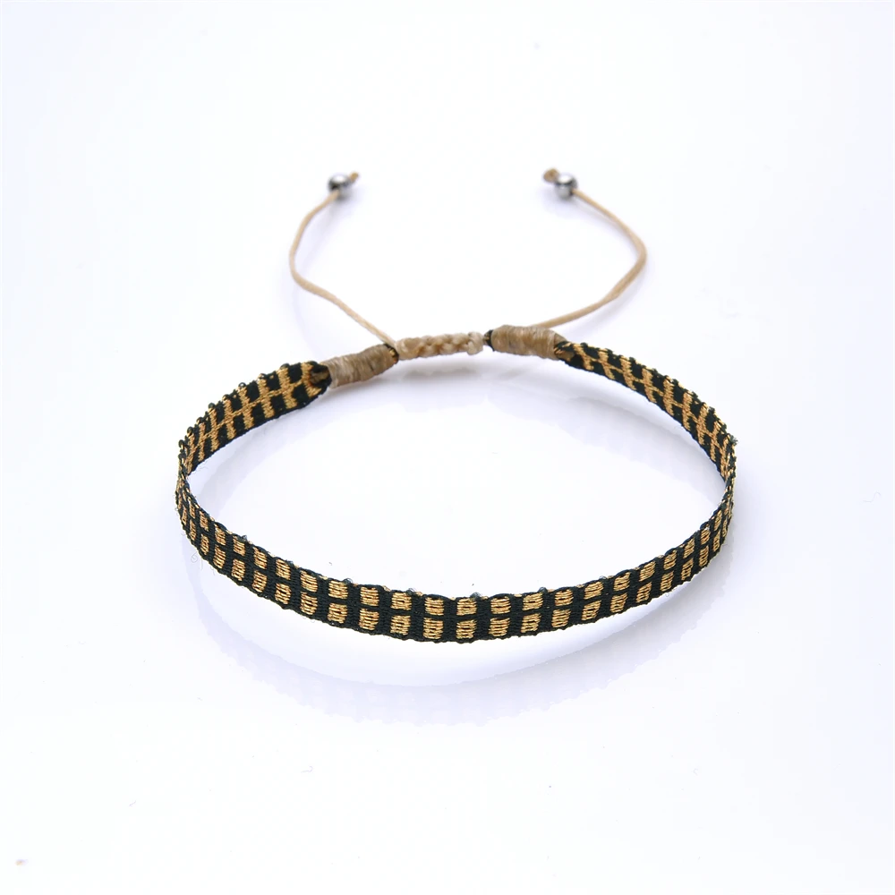 Multicolor Handwoven Fabric Bracelet Wholesale Colombia Braided Wristband Bracelets Women Men Friendship Pulseras Boho Jewelry