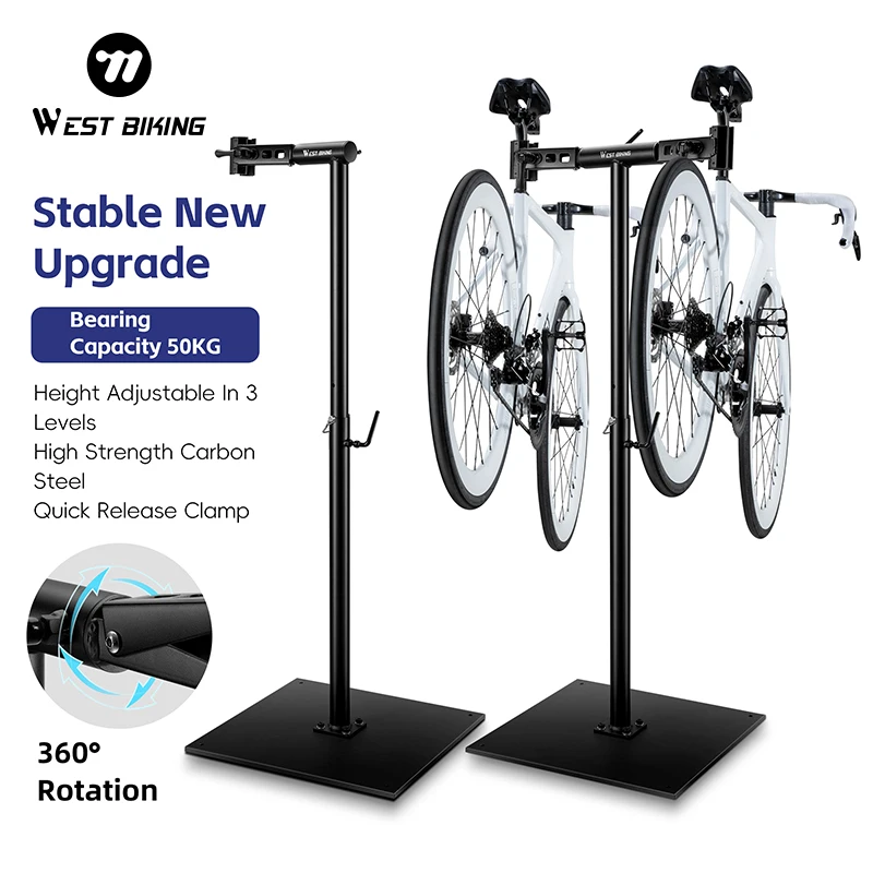 

High Strength Stable Carbon Steel Bike Repair Stand Adjustable Bicycle Maintenance Rack for Shop Tools