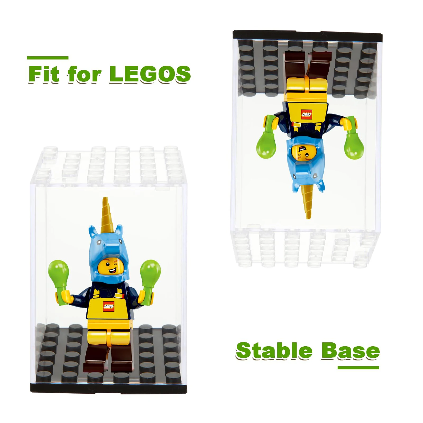 Acrylic Small Particle Lego Building Block Minifigure Stackable Display Box Transparent Dustproof Storage Box Desktop Case