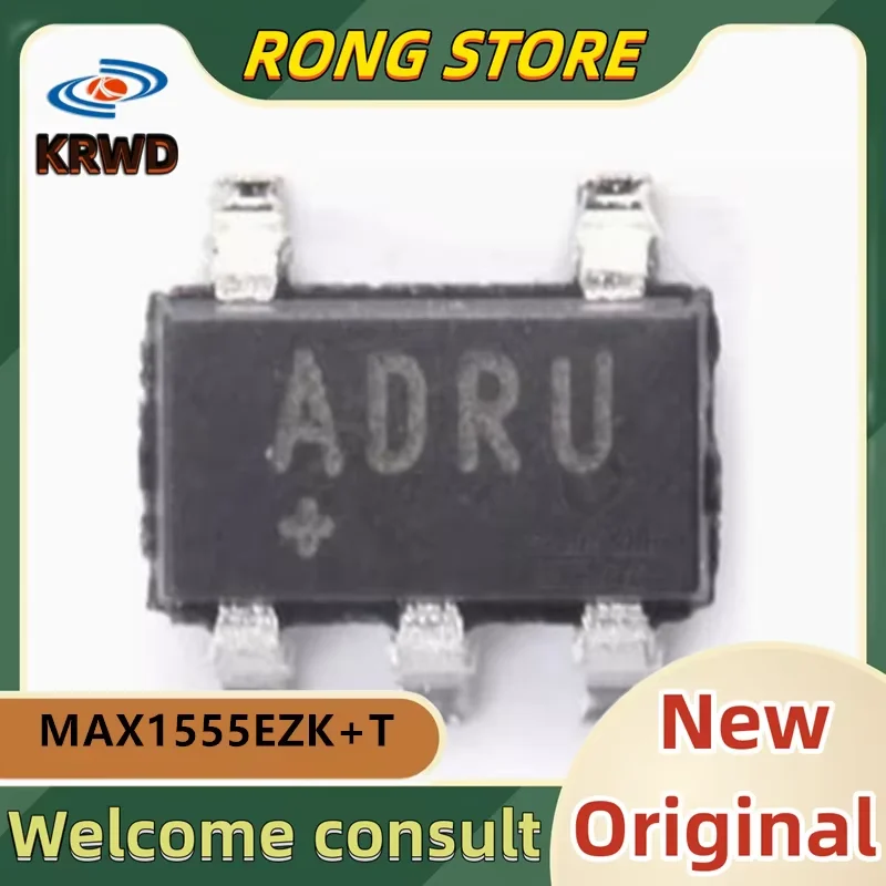 10PCS ADRU AORU New and Original Chip IC  SOT23-5 MAX1555EZK+T MAX1555EZK MAX1555