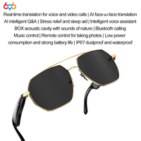 New AI Voice Video Call Real-time Translation Intelligent Question Answering Smart Glasses UV Protection Sport BT Sunglasses