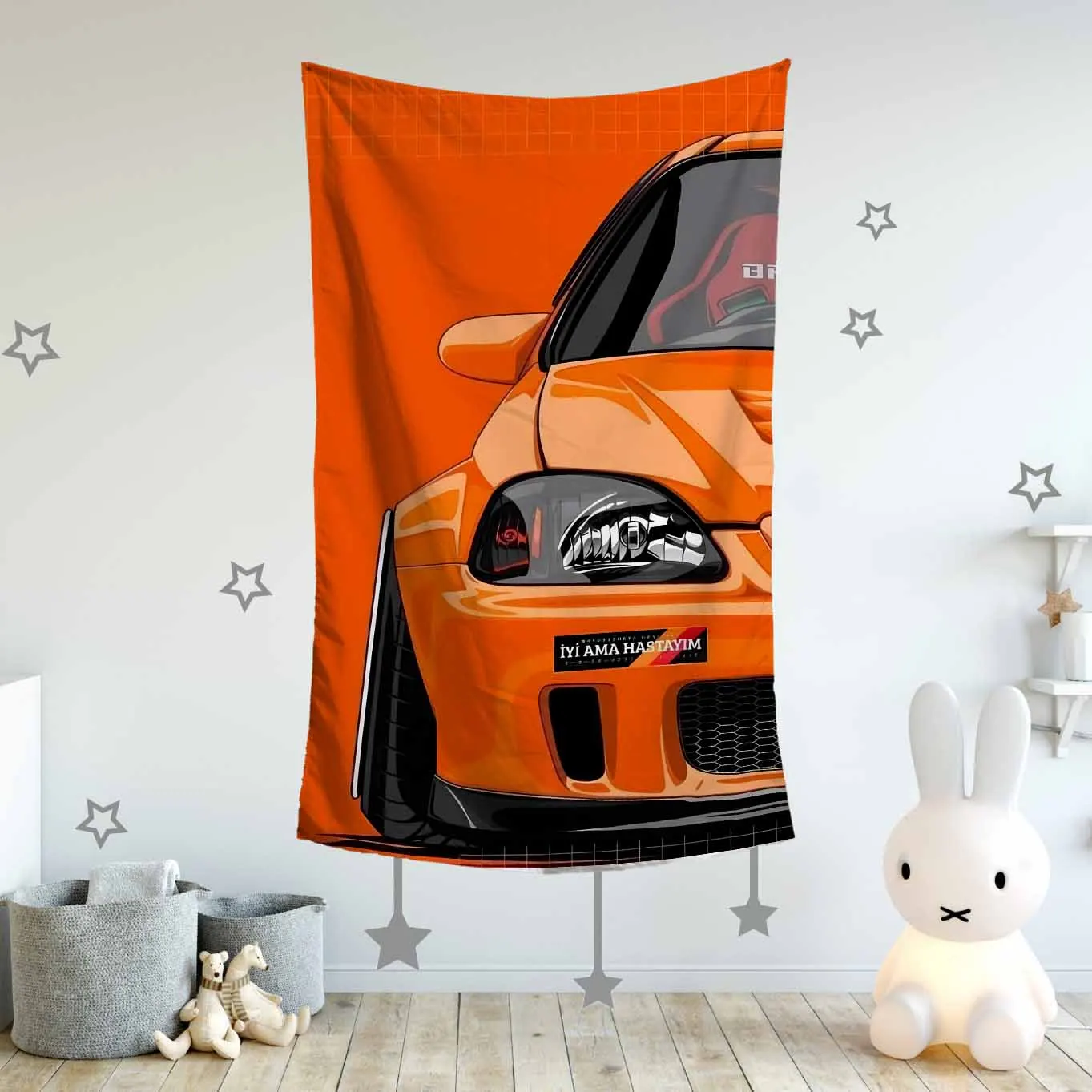FLAGap 3x5FT 90x150CM Colorful Mini Car Flag Vibrant High-Quality Polyester Racing Car Flag Suitable for Garage