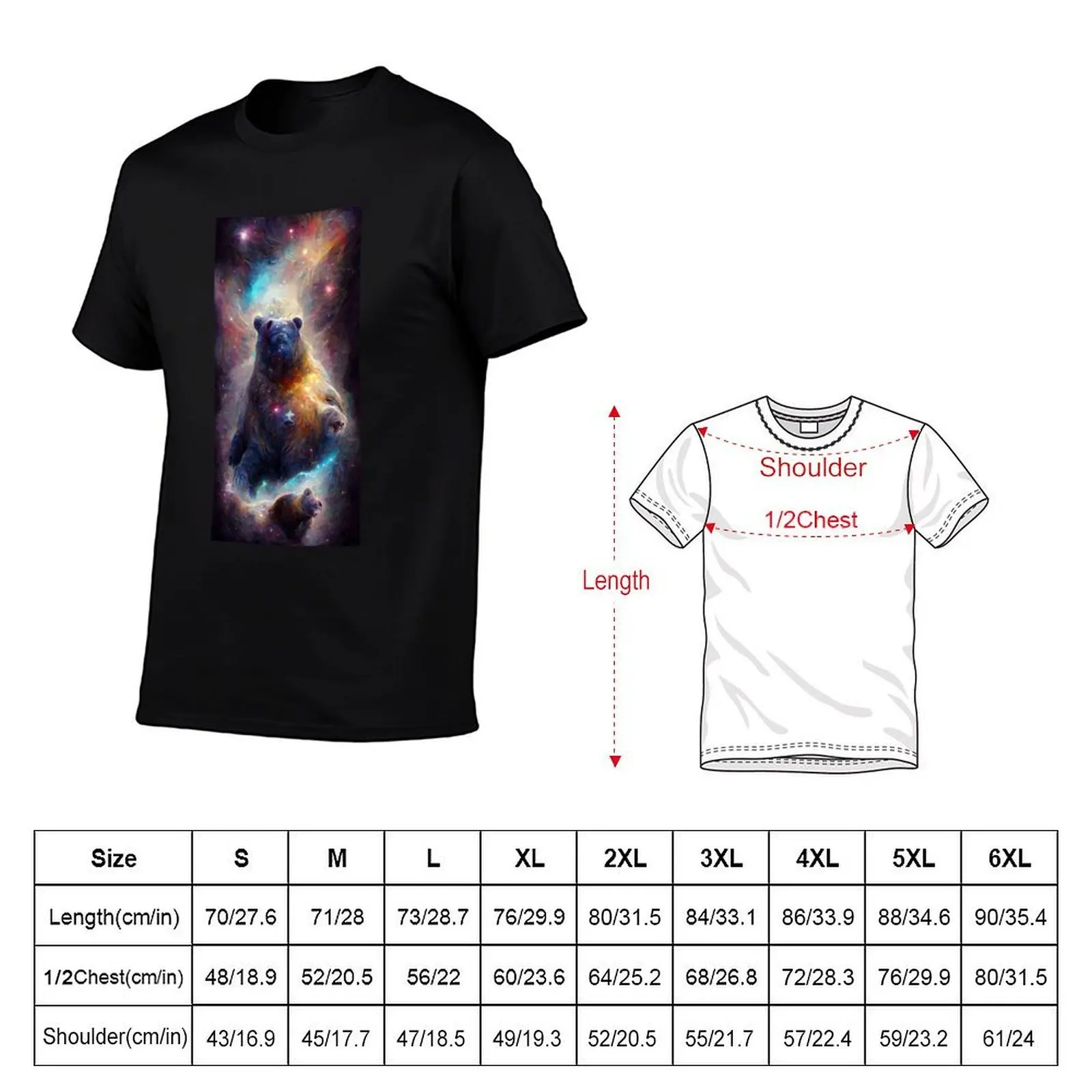 Big Dipper - Space Bear T-Shirt t shirt for man 100 percent cotton cotton tshirt 100% funny t shirts man T-shirt