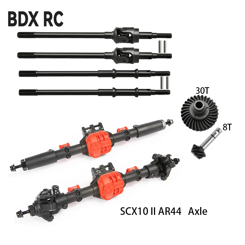Axial SCX10 II AR44 Oś przednia tylna CVD Wał napędowy Zestaw przekładni stożkowych Uniwersalne łożysko wału do 1/10 RC Crawler Car 90046