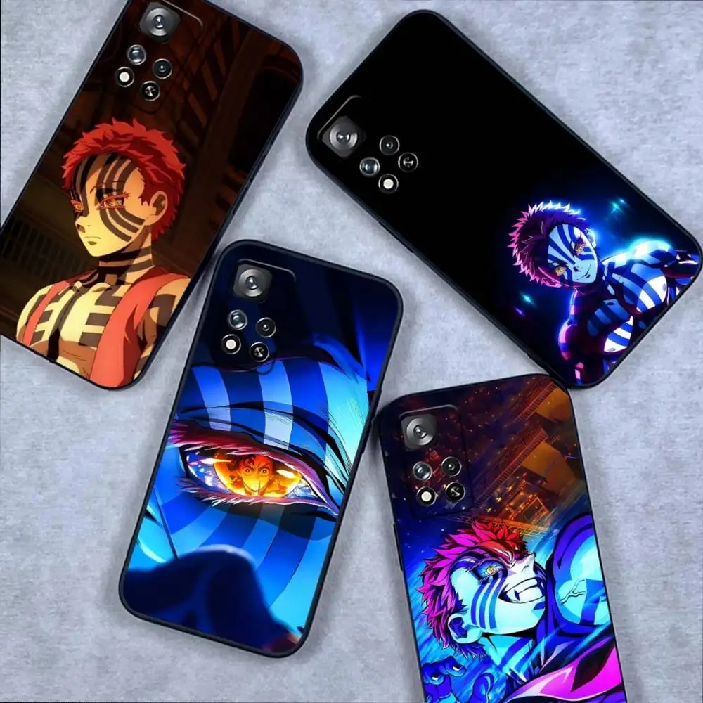 

Akaza D-Demon Slayer Phone Case For Samsung S 25,24,23,22,30,21,10,9,Ultra,Plus,Lite,FE,4,5G Black Soft Case