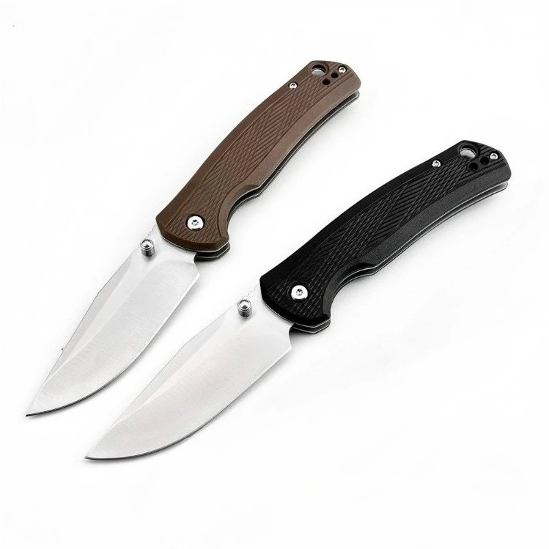 Portable 1438 Outdoor Folding Camping Pocket Knife 8Cr13Mov Blade Nylon fibre Handle Survival Fruit Utility Knives EDC Tools
