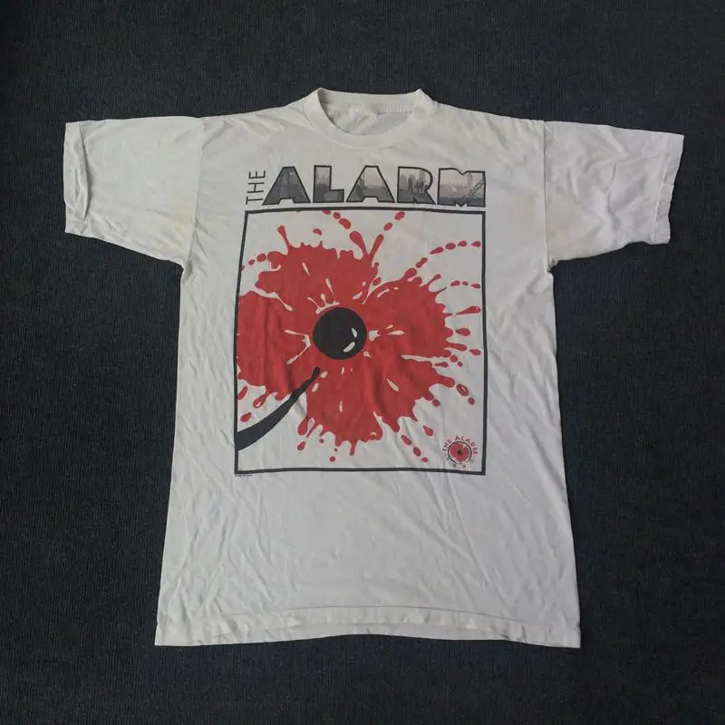 The Alarm No Frontiers Uk Tour T Shirt Classic White S 5Xl