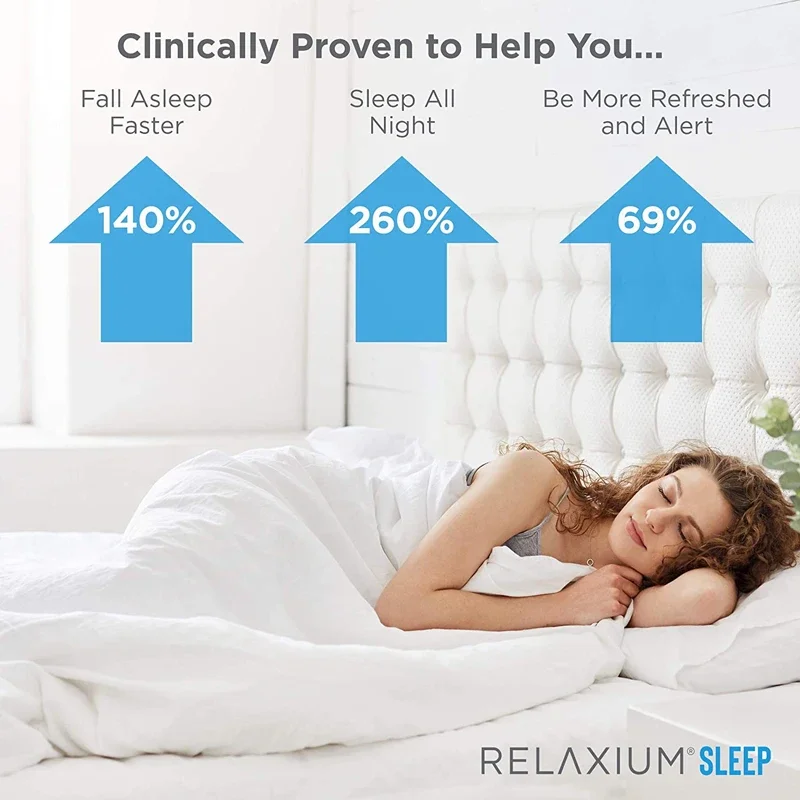 Natural sleep aid, sleep supplement to extend sleep and relieve stress, contains magnesium, melatonin, GABA, chamomile