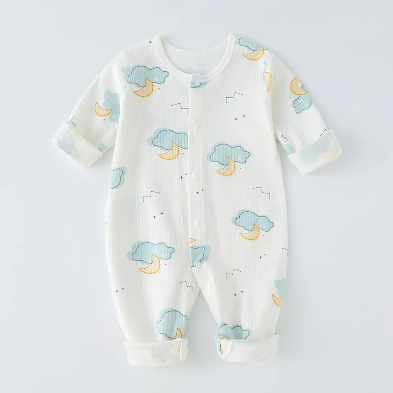 Boy Newborn Romper Autumn 100% Cotton Girl  Baby 0-18M Cute Spring Long Sleeve Soft Infant Clothes