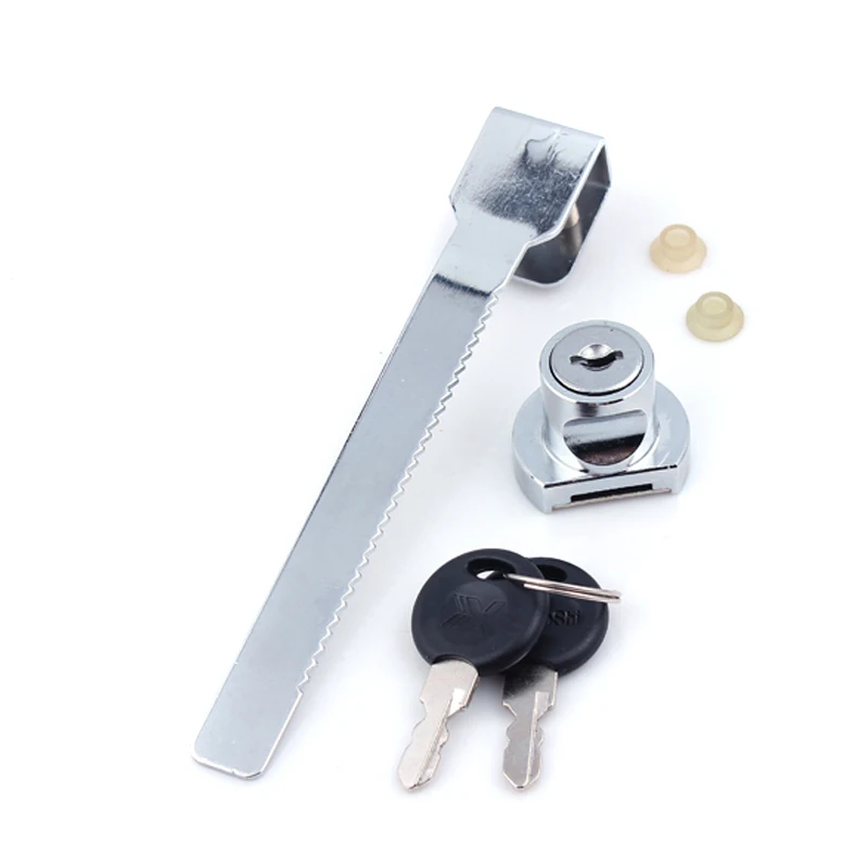 ROLMZJX 5-Pack Showcase Lock – No-Drill Zinc Alloy Sliding Glass Door Lock For 2-6mm Glass, Different Keys Included