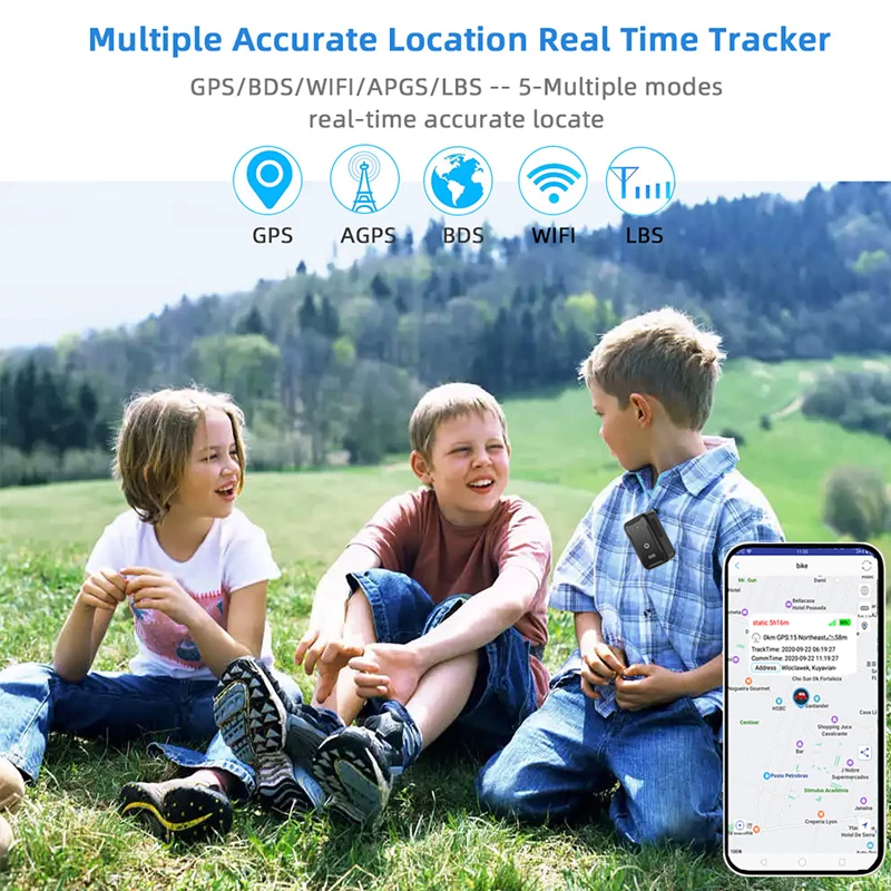 Dispositivo di localizzazione per auto 4G Localizzatore GPS 4G Mini dispositivo di localizzazione GPS Localizzatore anti-perdita Posizionatore preciso per bambini e anziani