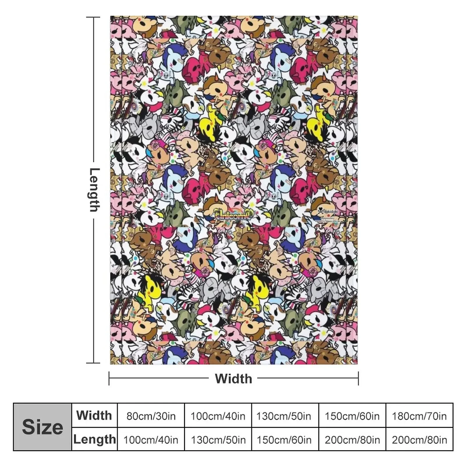 donutella and his friends unicorns mofia collaboration Throw Blanket christmas decoration Quilt Blankets