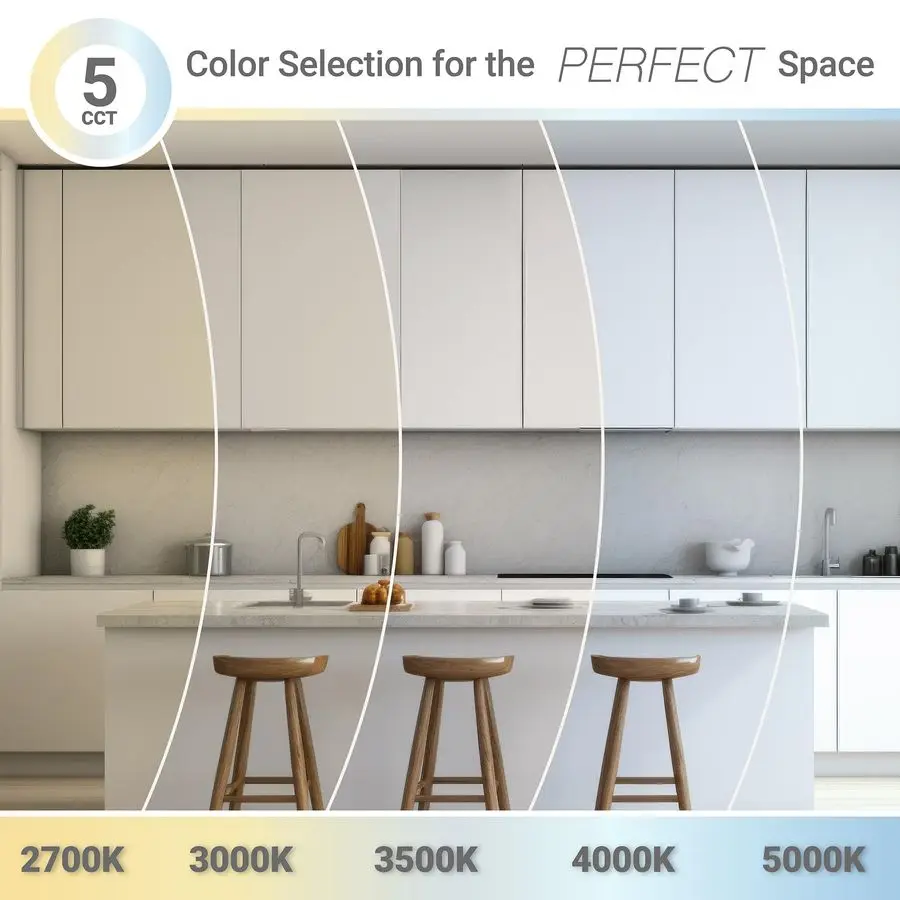 لوحة تثبيت سطحية مربعة LED 1 × 1 قدم، 5CCT 2700K 3000K 3500K 4000K 5000K قابلة للاختيار، 1500LM 18W، محرك داخلي، مسطح عاكس الضوء #5