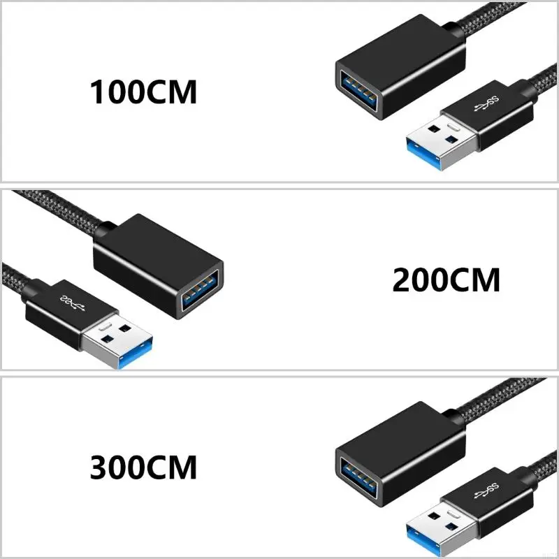 H37F USB Extension Cord Male to Female Connection Cord for Rapid Data Transfer