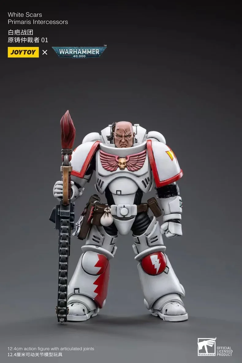 

In Stock 1/18 JOYTOY Action Figure 40K White Scars Figures And Bike Anime Model Toy Can be assembled