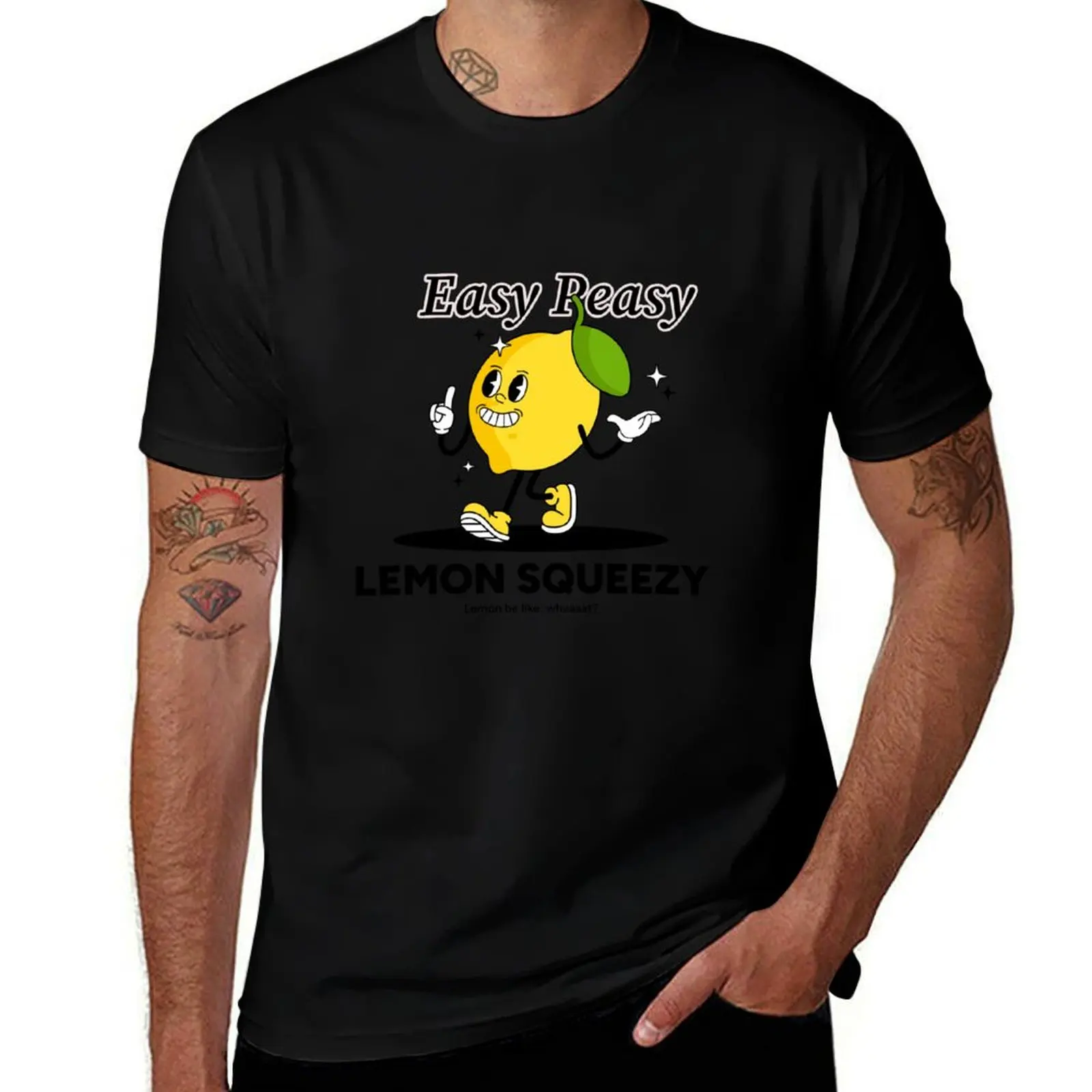 

T-Shirt brand cotton Peasy Squeezy shirt pack shirt men luxury man Lemon cotton T-Shirt t tshirt t 100% Easy
